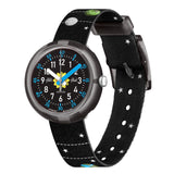 Flik Flak Solar System Unisex Kids Watch (Model: Zfpnp097), Black, Black, Modern