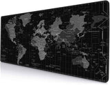 SANWUMIAN Large Gaming Mouse Pad with Stitched Edges, Desk Mat Extended Keyboard Pad, Non-Slip Rubber Base Desk Pad for Laptop, 