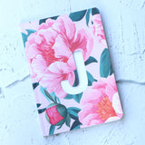 Mimikry Alphabet Initial A Premium Soft Bound Notebook Diary For Girls And Women, A5, 80 Gsm, 192 Ruled Pages, Floral Design (J)