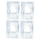 bnf 4 Pieces Embossed Notes Art Scrapbook Papers for Parties Celebrations Events Blue | Scrapbooking & Paper Crafts | Scrapbooki