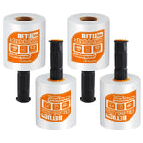 Stretch Film Shrink Wrap for Moving Supplies (5inch, 4 Pack) x 1000ft, Industrial Strength Plastic Wrap Stretch Roll for Pallet 