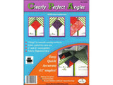Clearly Perfect Angles Template by New Leaf Stitches Color Coded Fabric Alignment Guide for Sewing 45 Degree Angles