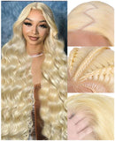 38 Inch 613 Lace Front Wig Human Hair 200 Density 13x6 Blonde Wig Human Hair 613 Transparent Body Wave Lace Front Wigs Human Hai