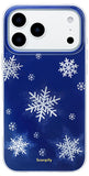 SCORPIFY for iPhone 17 Pro Max Case [Compatible with MagSafe] with Christmas Frosted Night Design, Cute Blue Snowflake Magnetic 