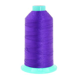 Mandala Crafts Size 138 420D T135 Bonded Nylon Thread - Violet 1250 YDs Tex 135 Heavy Duty Sewing Threads for Leather, Jeans, We