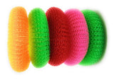 ORAMSA Plastic Round Nylon Scrubbers for Teflon pots and Pans Cleans up Big Messes with Little Effort Safe for NonStick cookwar