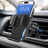 TAPMEI Phone Holder for Car Vent [2025 Upgraded Clip] Cell Phone Mount Hands Free Cradle Air Vent for iPhone 16 Pro Max and Univ