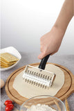 AMPSEVEN Pizza Dough Docker Roller - Professional Stainless Steel Pastry Docker Roller with Spike for Homemade Baking Cake crack