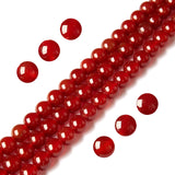100pcs 6mm Red Agate Beads Natural Gemstone Beads Round Loose Beads for Jewelry Making