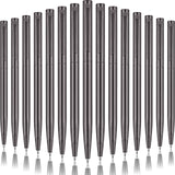 Zonon 15 Pieces Bronze Black Metal Slim Ballpoint Pens Bulk Retractable Metallic Black Ink 1 mm Medium Point Smooth Writing Pens