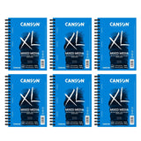 Canson XL Series Mixed Media Pad 5-1/2 x 8-1/2, Pack of 6