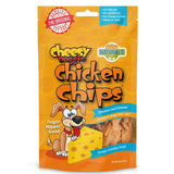 Chip's Naturals Cheesy Flavored Doggie Chicken Chips - Small 4 oz Natural High Protein Low Calorie Dog Treats, Grain Free Gluten
