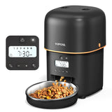 Automatic Cat Feeder - 2L Cat Food Dispenser, Timed Auto Pet Feeder with 180-day Battery Life, 1-6 Meals Per Day, 1-16 Portion, 