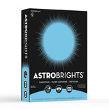 Astrobrights Color Card Stock, 8 1/2 x 11, FSC Certified, 30% Recycled, 65 Lb, Lunar Blue, Pack Of 250