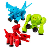 StikBot Zing Mega Monsters 3 Pack, Complete Set of 3 Poseable Monster Action Figures, Cerberus, Gigantus and Scorch