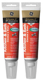 Momentive Performance Materials GE Silicone GE284 Clear Kitchen & Bath S Caulk (Pack of 2), Packaging may vary