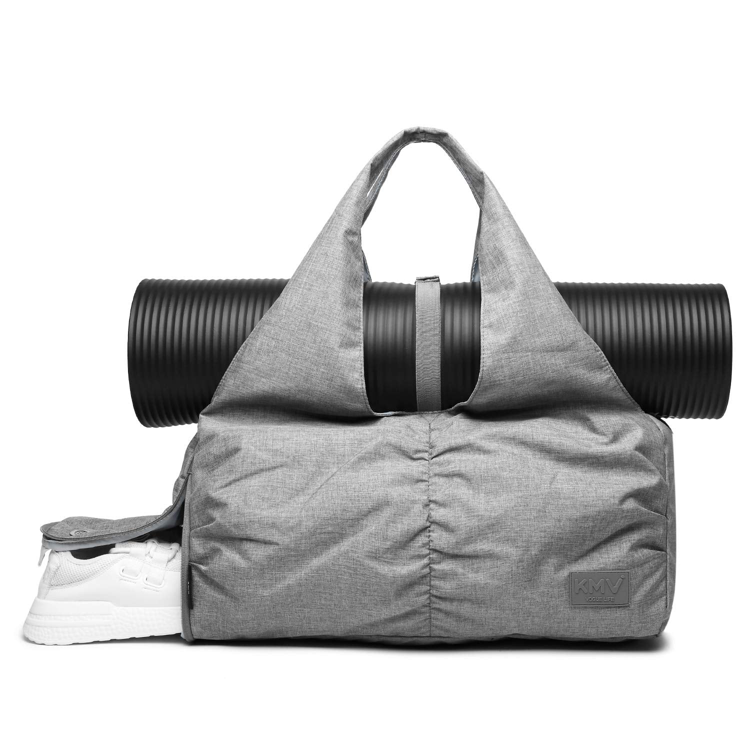 Y.U.M.C. Travel Yoga Gym Bag For Women, Carrying Workout Gear, Makeup, And Accessories, Shoe Compartment And Wet Dry Storage Poc