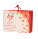 PPJ  THANK YOU MESSAGE (MULTICOLOUR) PAPER CARRY BAG, 16 Inch X 12 Inch X 4 Inch for DIWALI/WEDDING/FUNCTION/BIRTHDAY/RETURN G