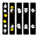 woopme Set of 5 Ghost Magnetic Bookmark for Book Lovers Readers Students Gift Magnetic Page Clips Folding