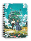 ComicSense.xyz Anime Sketchbook Spellbound Printed A5 Spiral Drawing Sketch Book Unruled for Kids Students Gift