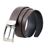 Sio MenS Reversible Pu Leather Belt, 36 (Black And Brown, Pu1)