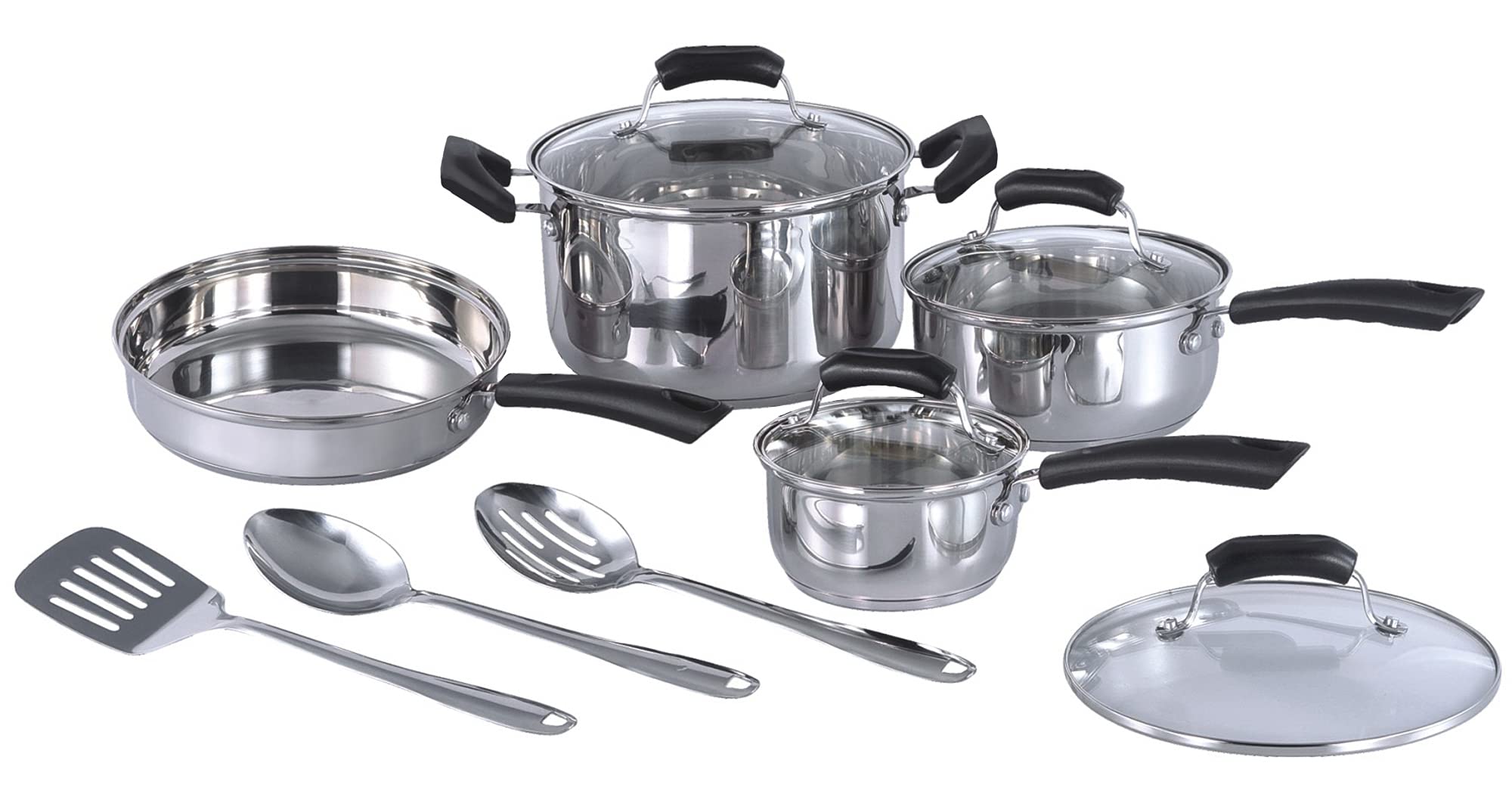 11Pc Stainless Steel Cookware Set