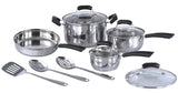 11Pc Stainless Steel Cookware Set