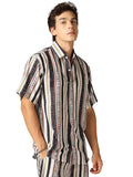 GRECIILOOKS Co-ord Set for Men || Printed Casual Sleepwear || Pyjama Shorts Nightsuit Set || Loungewear Nightdress Pyjama Set || Pyjama Shorts Nightwear Set, multicoloured, L