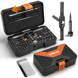 KELIN 78 IN 1 Magnetic Ratchet Screwdriver Set T-Handle Ratchet Screwdriver Kit with Diamond-Faceted Handle & S2 Steel Bits, for