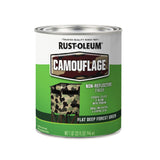 Rust-Oleum 379560 Specialty Camouflage Paint, Quart, Flat Deep Forest Green (Pack of 1)