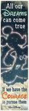 Eureka Walt Disney Vertical Classroom Banner, All Our Dreams, Measures 45 x 12