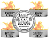 Branded Boards | Made in USA | Portable Mini Bonfire Campfire in a Can | Reusable & up to 2 Hours of Burn Time | Picnics Parties