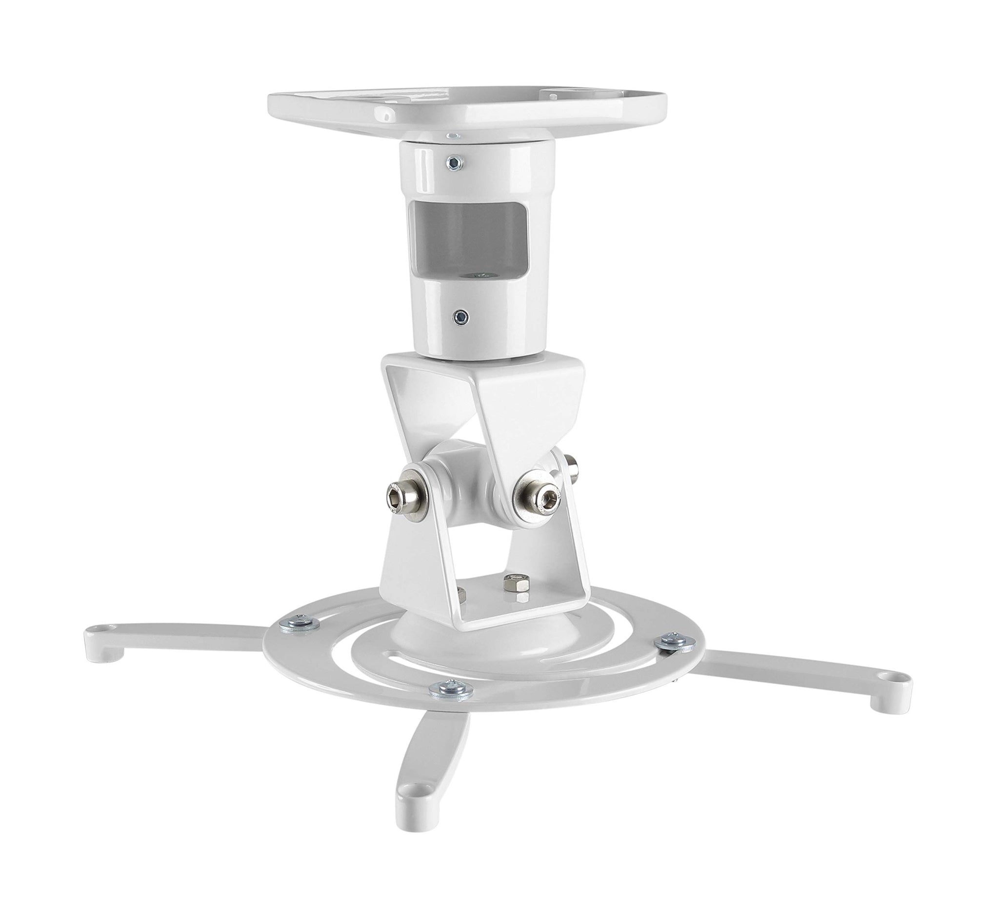 AMER Projector Mount - Ceiling Bracket LCD DLP Tilt 360 Swivel 30lbs (White)