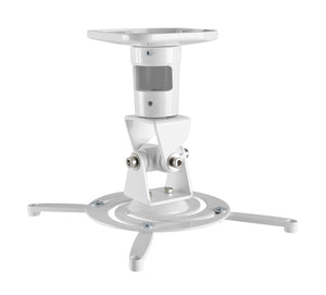 AMER Projector Mount - Ceiling Bracket LCD DLP Tilt 360 Swivel 30lbs (White)