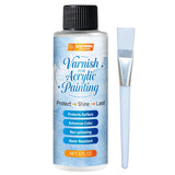 Varnish for Acrylic Painting | High Gloss Acrylic Varnish, Non-Yellowing, UV Resistant | Protects Canvas, Wood Paper Art from Du