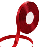HARSKIYER 100 Yards 5/8 Inch Red Satin Ribbon, Solid Fabric Ribbon Roll for Gift Wrapping, Floral Bouquets, Wedding, Party, Hair