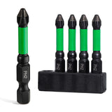 Anti Slip Phillips Bits #2-2 Inch, 2026 New Laser-Etched Anti-Slip, S2 Steel Magnetic PH2 Impact Bit, 1/4 Hex Drive, For Carpent