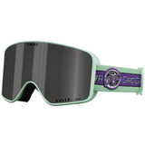 Giro Method Ski Goggles - Snowboard Goggles for Men, Women & Youth - Space Green Retro Sport Strap w/VIVID Smoke/VIVID Infrared 
