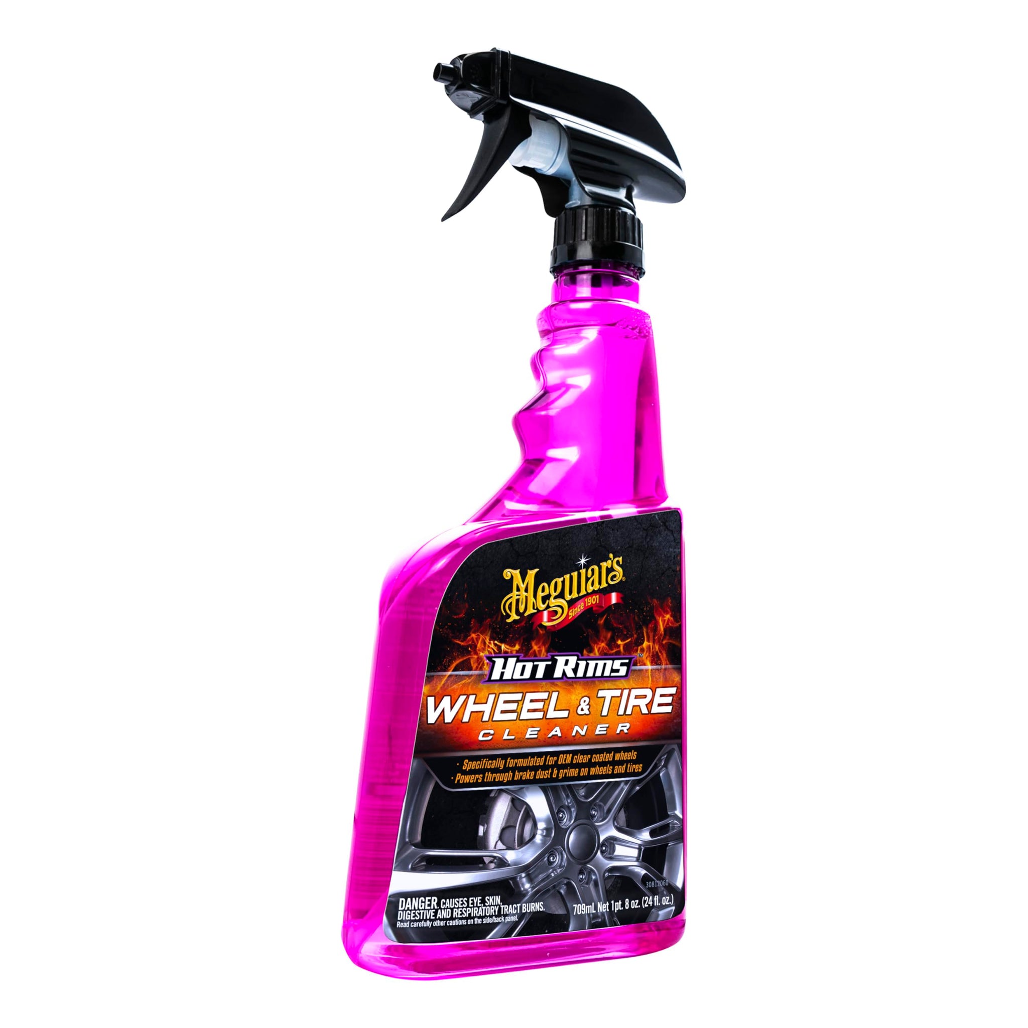 Meguiar'S Hot Rims Wheel & Tire Cleaner, Powers Through Brake Dust & Grime - 24 Oz Spray Bottle