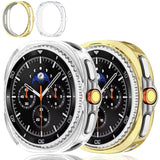 2 Pack Case Compatible with Samsung Galaxy Watch 8 Classic 46mm 2025 Soft TPU Watch Cover Protective Bumper Shell for Galaxy 8 C