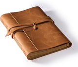 RILIHO Leather Journal Notebook - Genuine Leather Journals for Writing 5x7.1 Inches, Vintage Journal for Women and Men, Artist,T