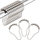 Brienstripe RustResistant Shower Curtain Rings Set of 12