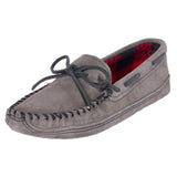 Minnetonka Men's Double Bottom Fleece Slipper, Grey, 11 M US