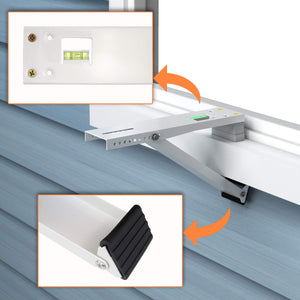 GCGOODS AC Window Air Conditioner Bracket, Support Up to 85 lbs, Universal Air Conditioner Accessories for Window AC Units, Ligh