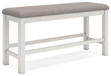 Signature Design by Ashley Robbinsdale 49 Counter Height Dining Bench, Antique White
