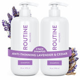 Routine Wellness Anti-Thinning Shampoo for Thinning Hair - Biotin DHT Blocker Women & Men - Color Safe Shampoo for Hair Loss & H