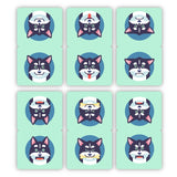 woopme 6 PCs Husky Dog Bookmark Magnetic for Students Kids Book Lovers Readers Gift Magnetic Page Clips Folding