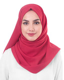 Silk Route Inessence WomenS Poly Georgette Scarf Hijab (2Wwhjie01Pgrd006Med, Crimson, Medium)