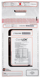 ControlTek CoinLok 12 x 24.5, Clear, 50 Bags, Tamper Resistant Coin Bag, Cash Register Money Bag for Bank Deposit, Security Ba
