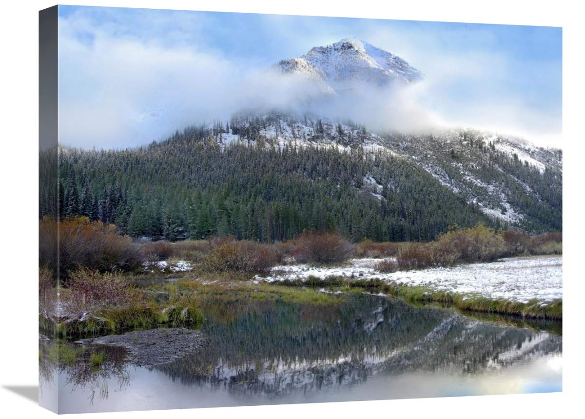 Phi Kappa Mountain And Summit Creek, Idaho-Canvas Art-24X18